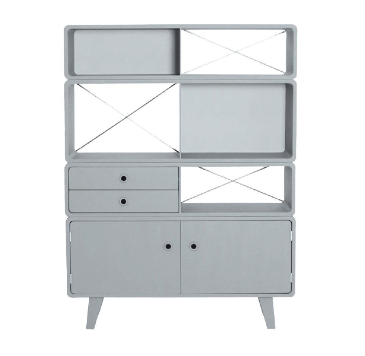 Bibliothèque Enigme - Gris clair